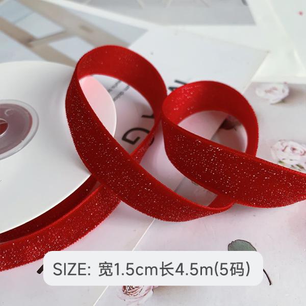 Блестящая блестящая бархатная лента 6 мм-38 мм глубокая красная бархатная лента мягкая