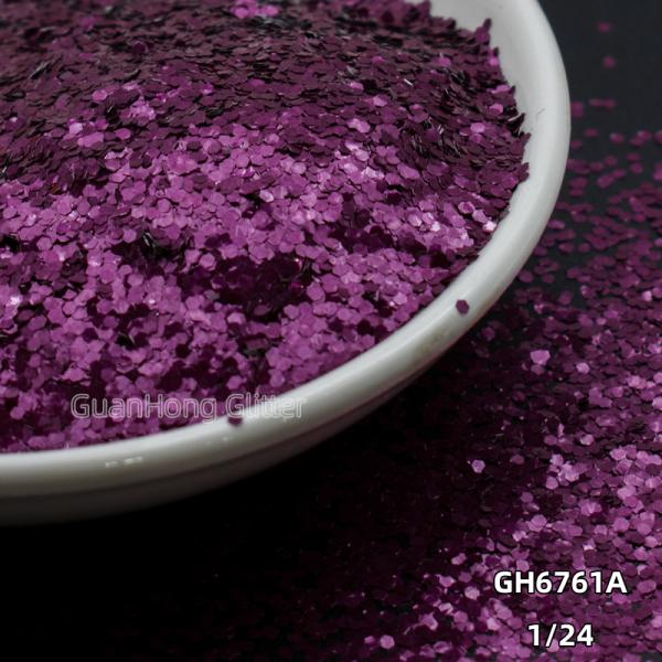 High Temperature Solvent Resistant Aluminum Glitter Chunky Holographic Powder Customized