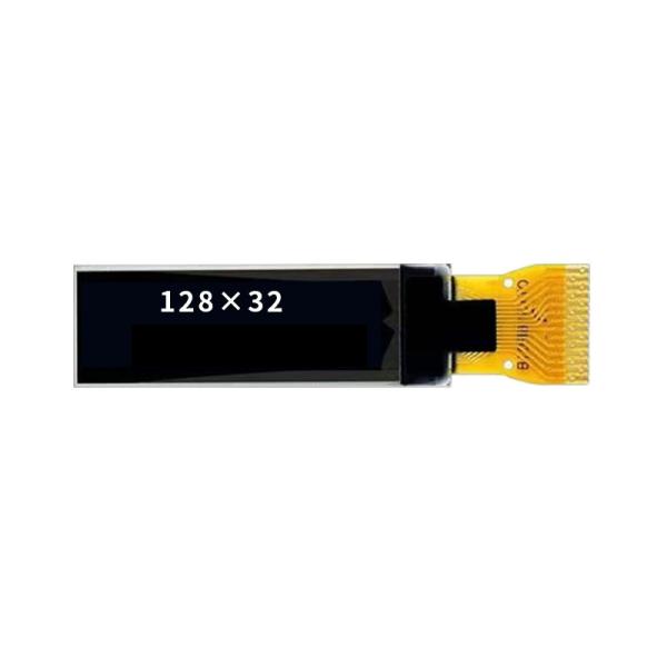 0.87 Inch I2c Oled Display Small Oled Screen 128*32 Resolution 14 Pins Driving IC SSD1316