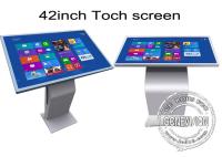 Fonction multi de 42 pouces tout dans une caisse en métal de support de plancher de kiosque d'écran tactile d'IR