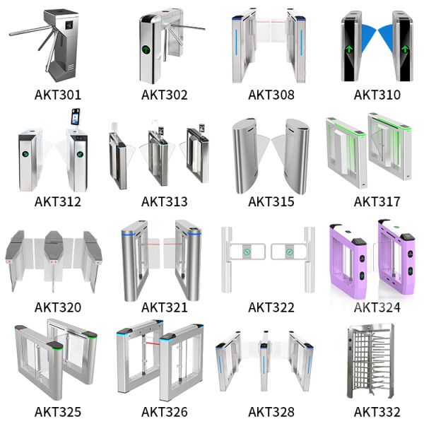 Brushless Fully Automatic Movement Tripod Turnstile Anti-Tailgating with Rfid Card /face Recognition/QR Code for Indoor