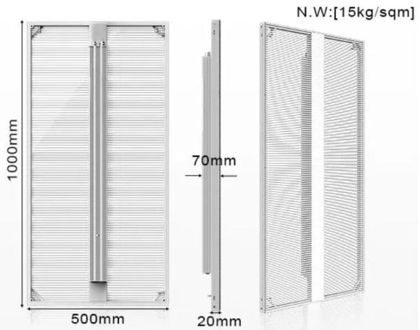 P2.9 Transparent Glass LED Display Full Color 3840HZ MBI Drive
