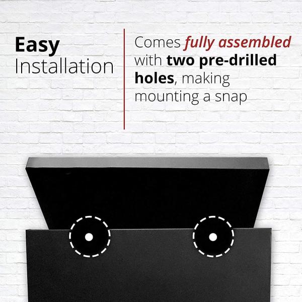 Rust Proof Iron Wall Mount Post Box Large Capacity Mailbox for Outdoor Modern Design