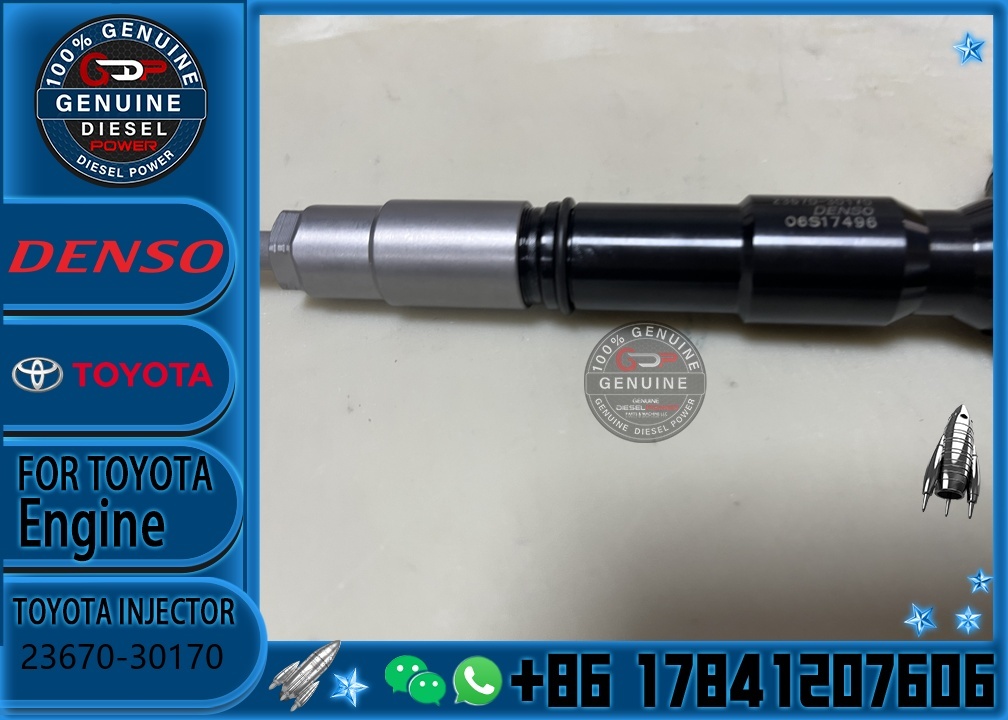 Common Rail Fuel Injector Cross Ref 295900-0240 23670-30170 295900-0190 Fit 1KD-FTV 3.0L Turbo Diesel Engine Pickup