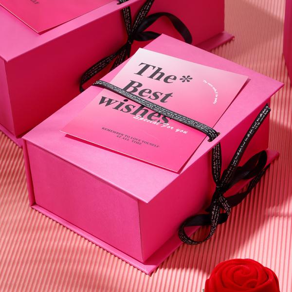 Luxury Gift Box Set With Perfume Rose Accents Premium Valentine'S Birthday Packaging