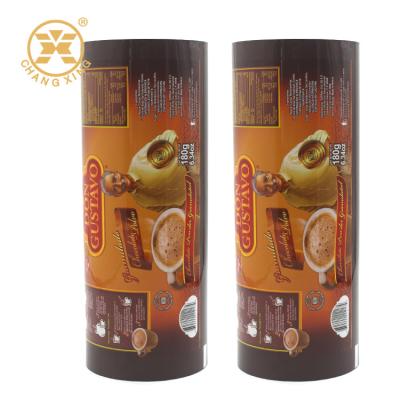 Filme conservado em estoque do rolo do saquinho do alimento da vara do batido que empacota o estoque laminado do rolo do petisco do café