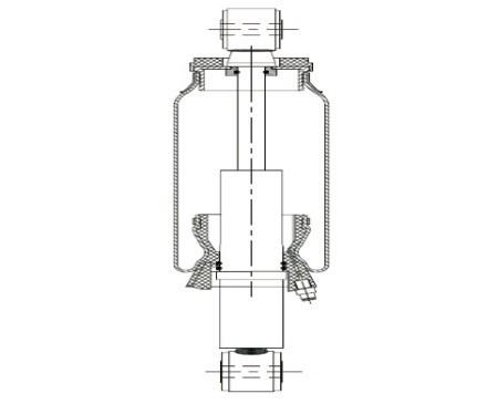 Ressort pneumatique Sabo 895213A d'amortisseur d'air de cabine de VOLVO 1075077/de suspension