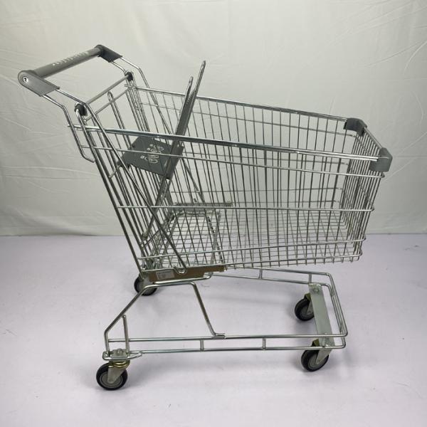 125L Conventional Metal Shopping Trolley Grocery Cart Australian Style PU Wheels CE Certificate