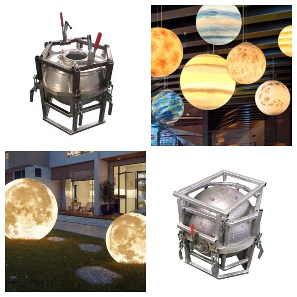 OEM Custom Rotational Molding Ball Mold Rotomolding Aluminum Molds LED Ball Light