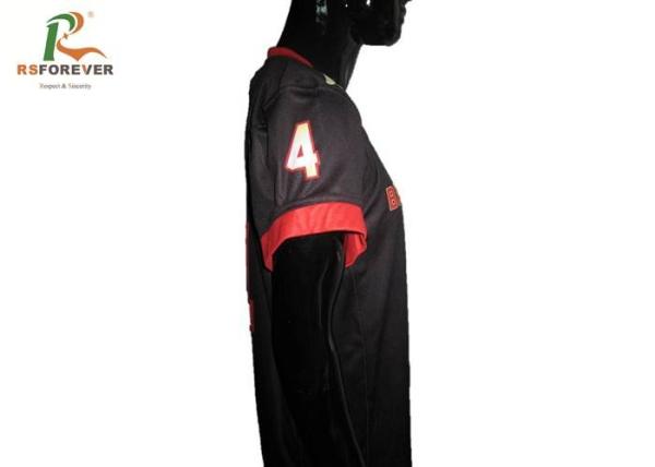 100 Percent Polyester Custom Team Sportswear Breathable Sports Shirts Never Fading
