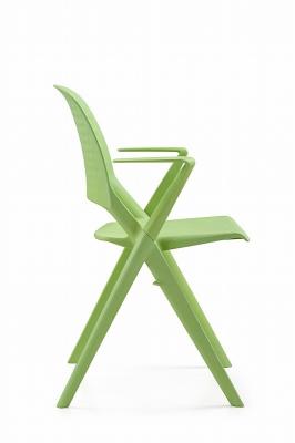 Modern Stackable Dining Room Chairs Green Plastic Dining Chairs For Home Decor