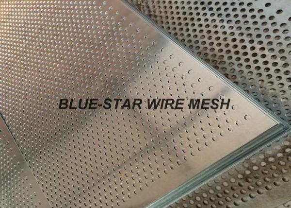Perforated Galvanized Sheet Metal , Stainless Steel Perforated Plate For Filtration / Shelving
