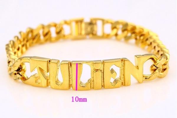 imitation fine jewelry goldfield chains letter name