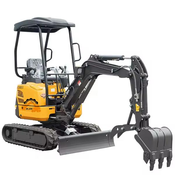 Fully Hydraulic 15HP EPA Towable Backhoe Excavator with Shovel/Ditch Finger/Log Thumb