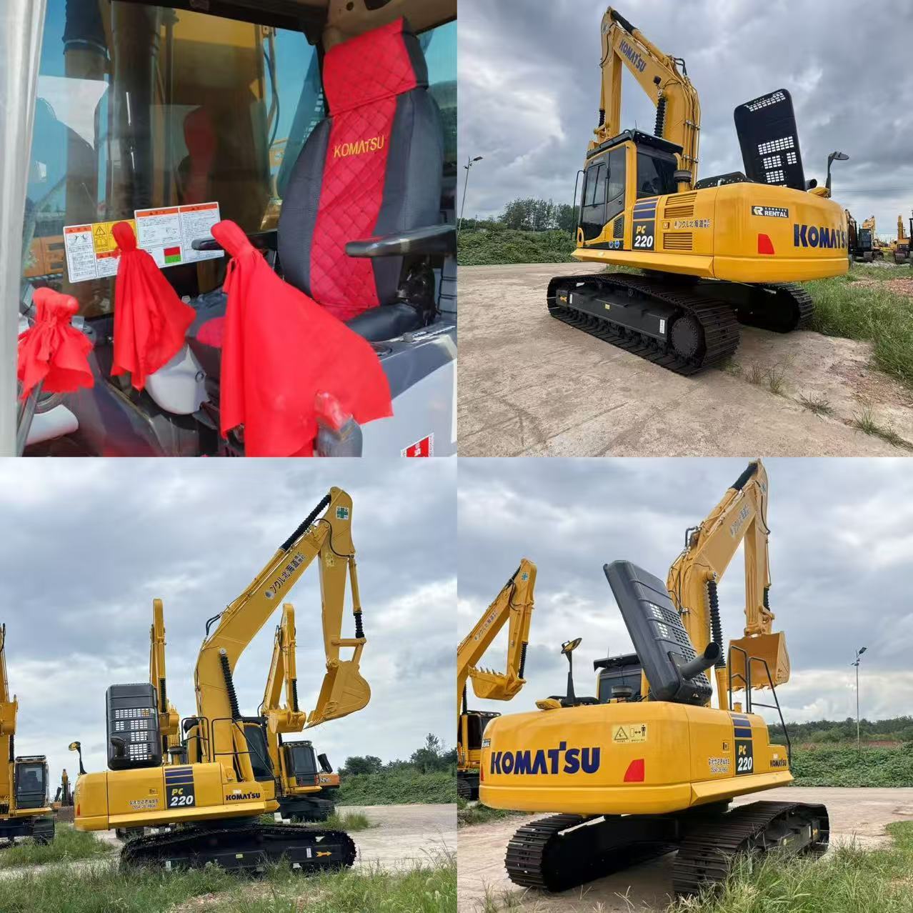 Japan Original Secondhand Komatsu PC220 Crawler Excavator Good Condition For Farm Construction