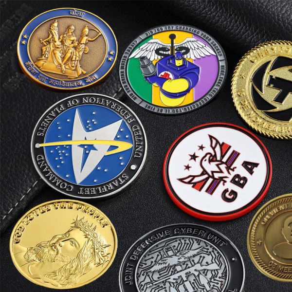 Personalized Soft Enamel Custom Metal Coin with Double Side Design and Customized Logo