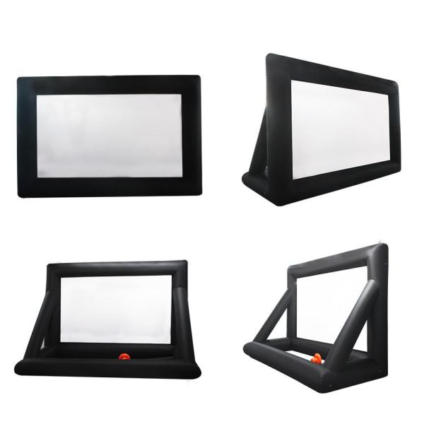 0.55 mm Inflatable Outdoor Projector Movie Screen , Jumbo Inflatable Projector Screen