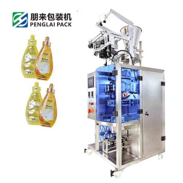 Honey Sauce Sachet Water Liquid Stick Jelly Ice Pop Juice Pouch Filling Machines Irregular Shape Packaging Machine
