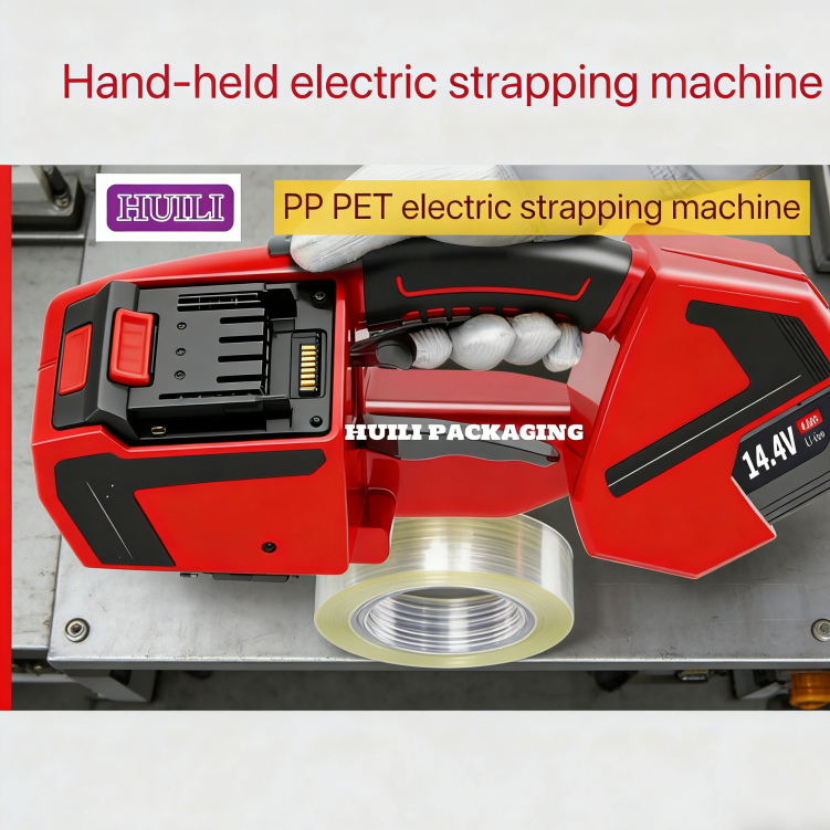 High-efficiency handheld electric strapping machine automatic strapping tool for PP PET strapping bands