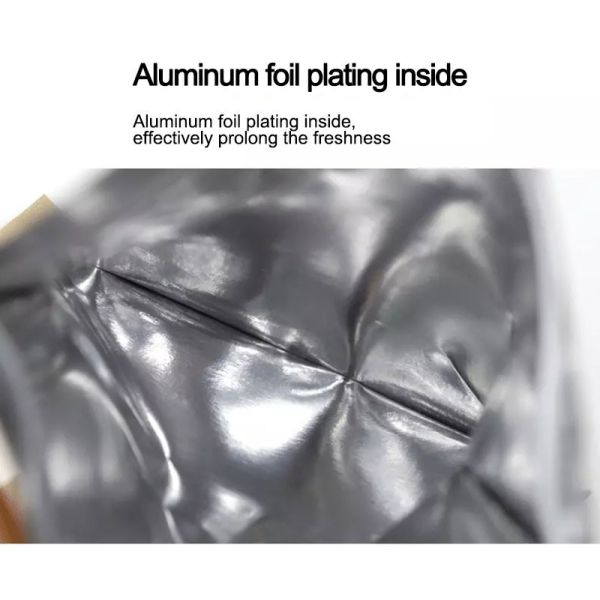 Stand Up Brown Kraft Resealable Paper Pouches For Food Packaging