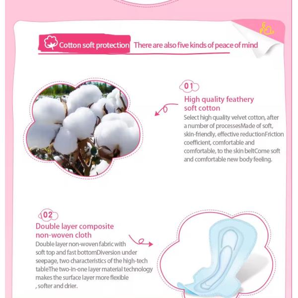 Produits d'hygiène féminine coton régulier pad hygiénique ailé bande d'impression bleue hygiénique bon marché serviettes hygiéniques serviettes pour femmes