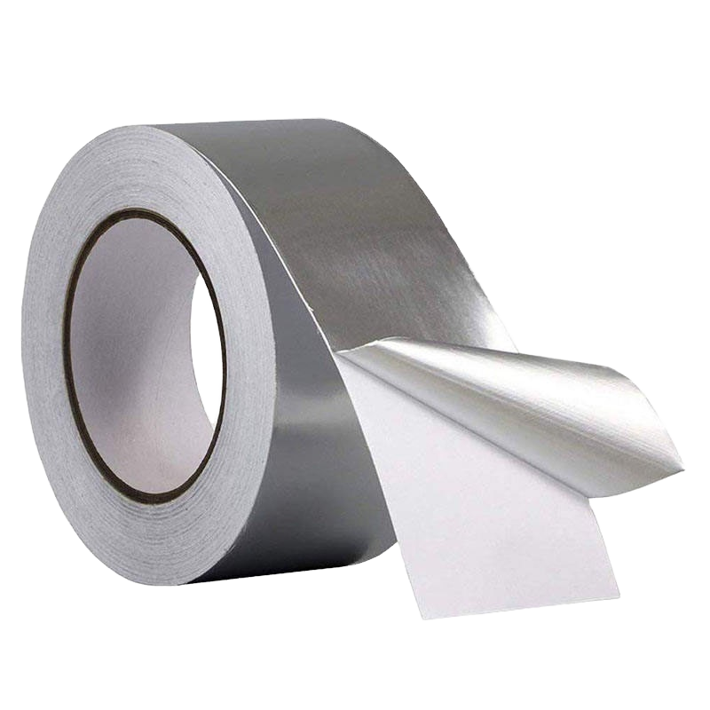 Silver HVAC Aluminum Foil Tape with Acrylic Adhesive Waterproof Heat Resistant for Masking Self-Etching Silver Alum Duct Tape