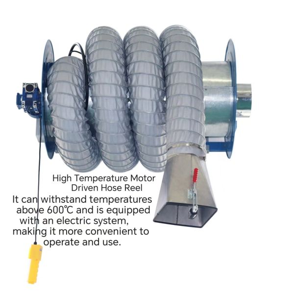 Semi Auto Exhaust Spring Hose Reel System Car Accessories Dust Exhaust System