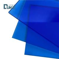 Plaque de plexiglas en fonte de couleur bleu clair translucide incassable