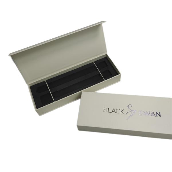 Простая элегантная настройка логотипа черный часы ремень коробка упаковка бумажная коробка