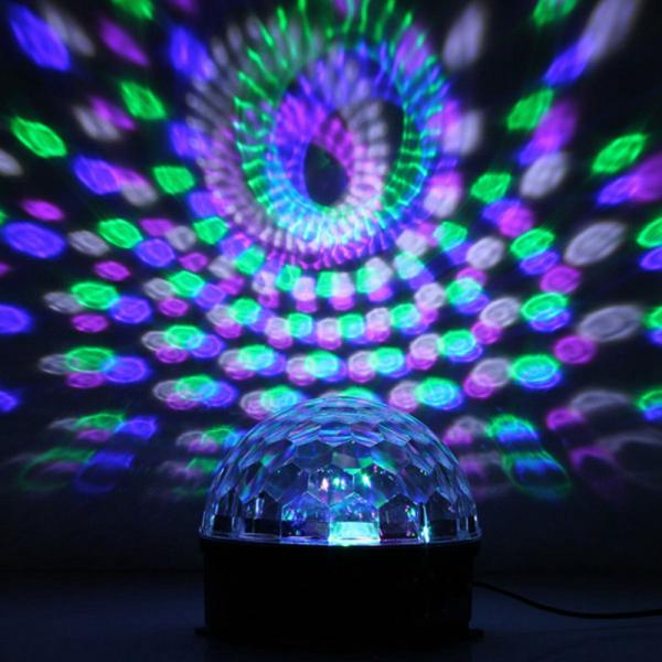 RGB / RGBW Magic Ball LED Christmas Light 20 Watt Sound Activated With Stepper Motor