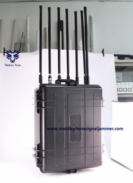 VIP Protection Military Quality 6 Bands High Power Backpack Cell Phone Signal Jammer