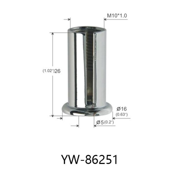 Chrome Plated Ceiling Cable Hanging System Side Groove M5 Female Thread YW86251