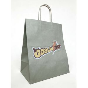Versatile Kraft Paper Handle Bags Reusable Kraft Paper Bags With Twisted Handles