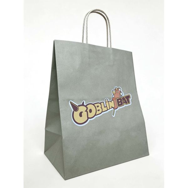 Customized Disposable Kraft Paper Twisted  Handle Bag Printing MOQ 50000 Pieces Take Away Bag