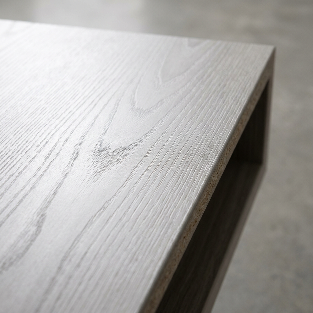Cool Grey Decorative Melamine MDF Board Environmental Grade For Office Furniture
