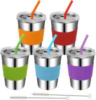 En acier inoxydable, les enfants boivent des smoothies, boivent des tasses, boivent de l'eau chaude électrique, avec une résistance à la rupture.