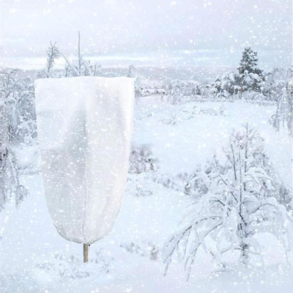 Plant Freeze Protection Covers 32 x 47 Inch Winter Shrub Cover Tree Frost Blanket Drawstring Winter Frost Prote