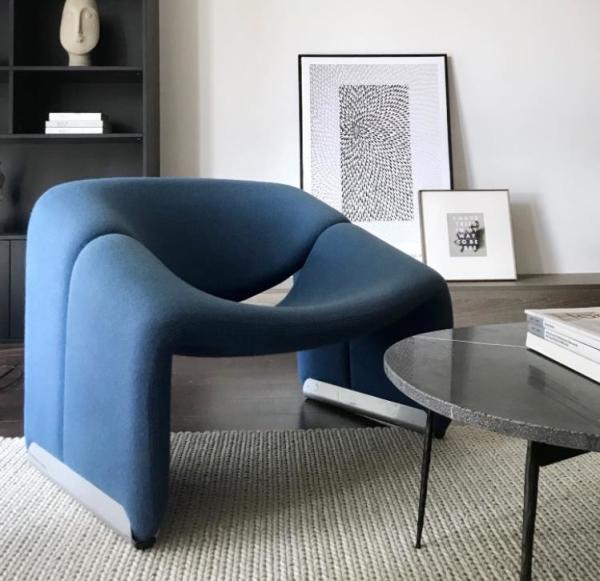 Modern design living room lounge chair F598 Groovy Pierre Paulin Artifor
