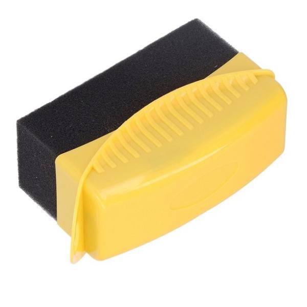Yellow Tire Contour Dressing Applicator Pad Car Wheel Polishing Waxing Sponge Brush