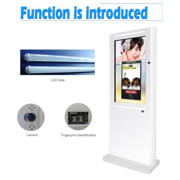 Photo Booth Lcd Interactive Touch Screen Kiosk Totem Floor Stand 43 Inch Support Multi Touch