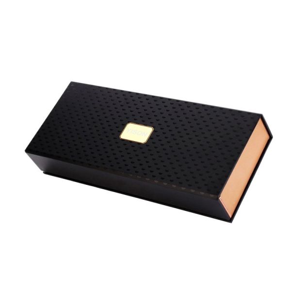Luxury Custom Clothing Packaging Flip Cover Belt Gift Box Environmental Friendly