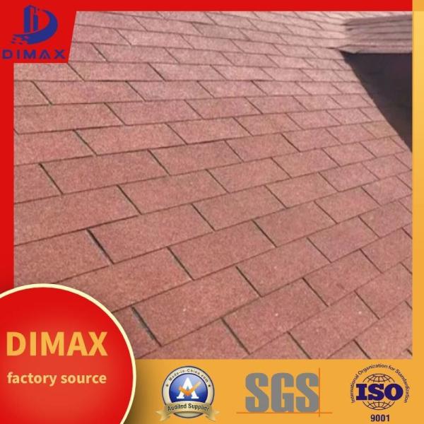 2layers Colored Stone Coated Fiberglass Asphalt Roof Shingles Fireproof