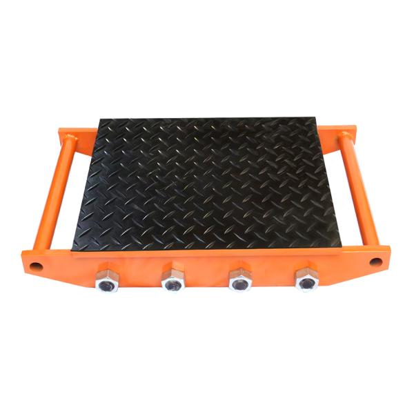 Carrinho de transporte de plataforma dobrável portátil de quatro rodas para transporte de segurança