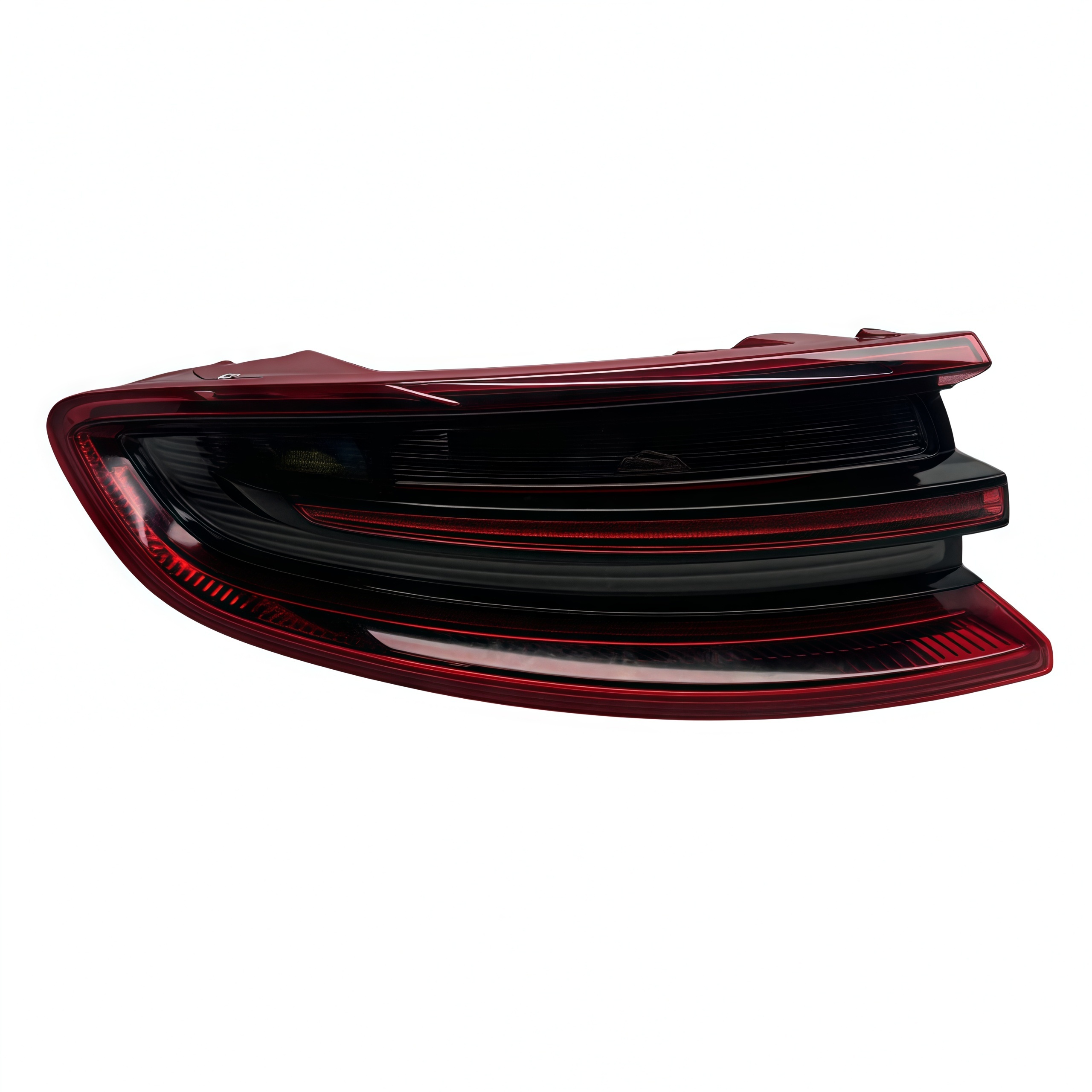 2014 for Porsche Macan LED Tail Lights Used Smoked Black Through-Type Rear Tail Lamp with Red Lens for Old & New Models
