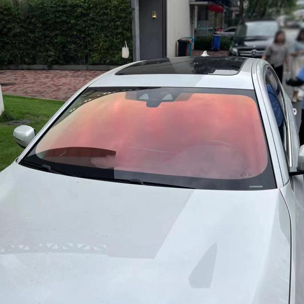 Goodcarway 1.52*30M Red Chameleon Tint VLT70% IRR99% Chameleon Tint Solar Colored Car Windscreen Chameleon Tint Film OEM ODM