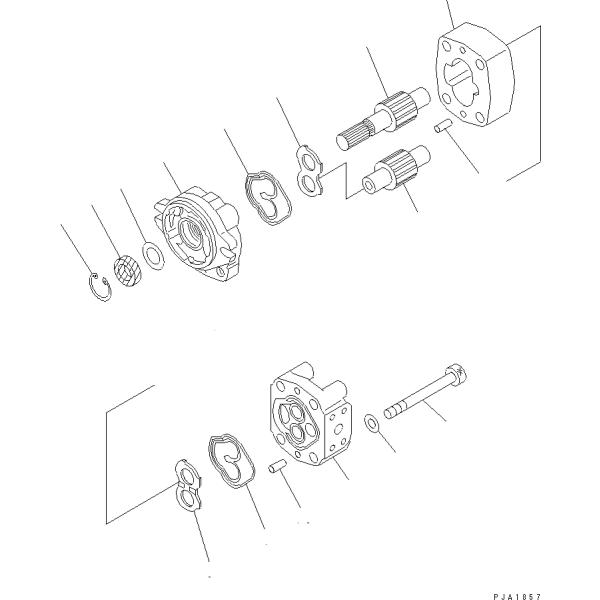 705-41-01200 7054101200 For Komatsu D61E-12 D61EX-12A-W D61PX-12A-W D65E-12 D65P-12-E D85E-SS-2 Bulldozer Hydraulic Gear pumps  Piston Pump STEERING PUMP HYDRAULIC PUMP PUMP ASSY Aftermarket Original