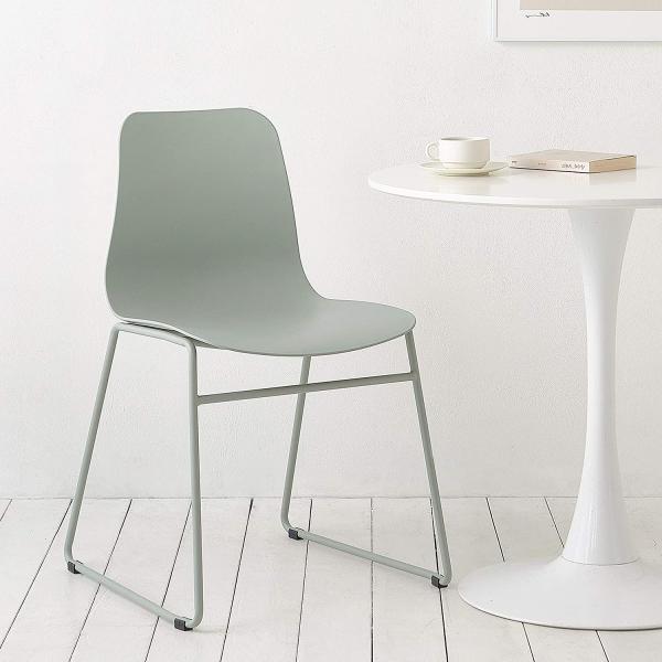 Contracted High Durability  Dsw Dining Chair Pastel Tones Self Assembled