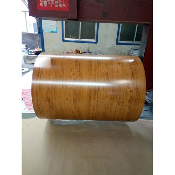 Текстурированные деревянные зерновые стальные катушки предварительно окрашенные стальные катушки AZ1565 Стенная облицовка Использование HDP 30 лет гарантия