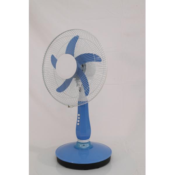 Fashionable Solar Powered Outdoor Fan , Blue Ac Dc Pedestal Fan