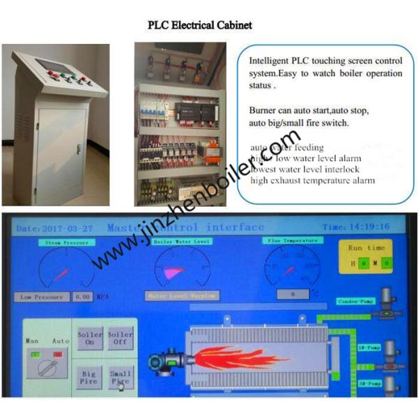 5 Ton 5000kg 350hp PLC Control System Oil Gas Fired Steam Boiler Price For Parboiling Rice Rice Mill